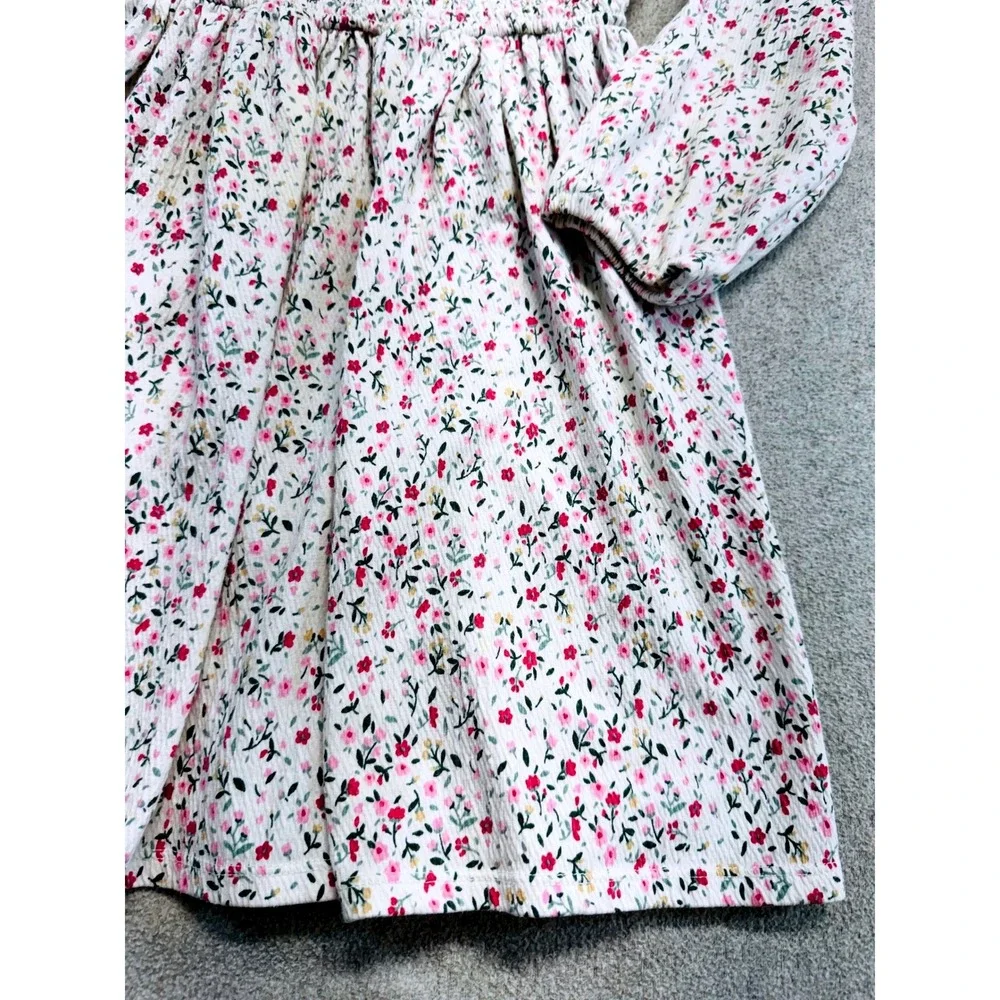 Target Youth Girls Size 8 Floral Smocked Dress Long Sleeve Cottagecore School